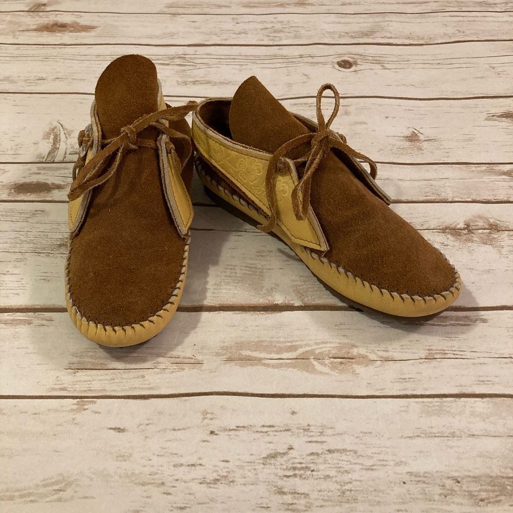 Taos Leather and Suede Ankle Moccasins